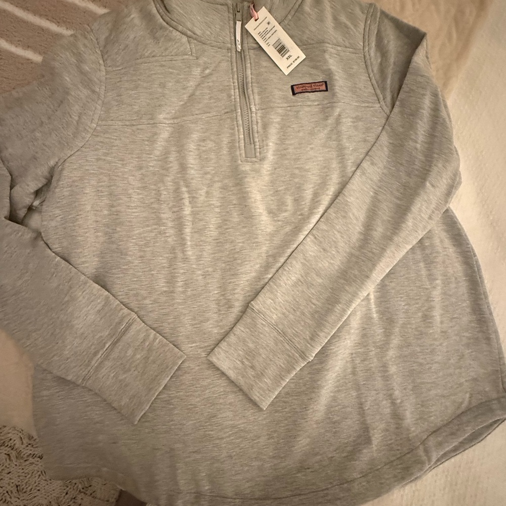 Vineyard Vines Heather Gray Women's Crew Neck Sweater - Picture 5 of 5